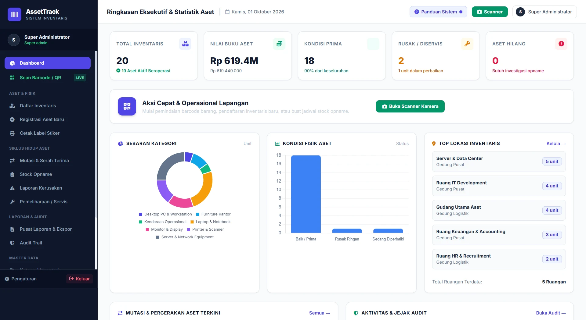 AssetTrack System Preview